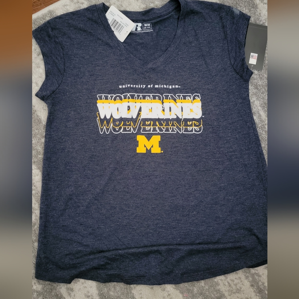 Michigan wolverines womens tshirt. New with tags